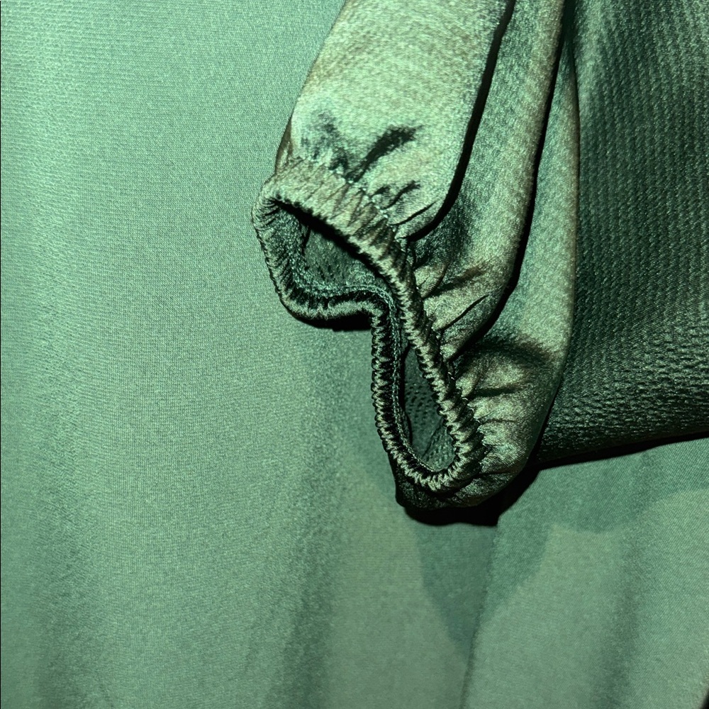 Lane Bryant Green V-Neck Blouse - Picture 4 of 6